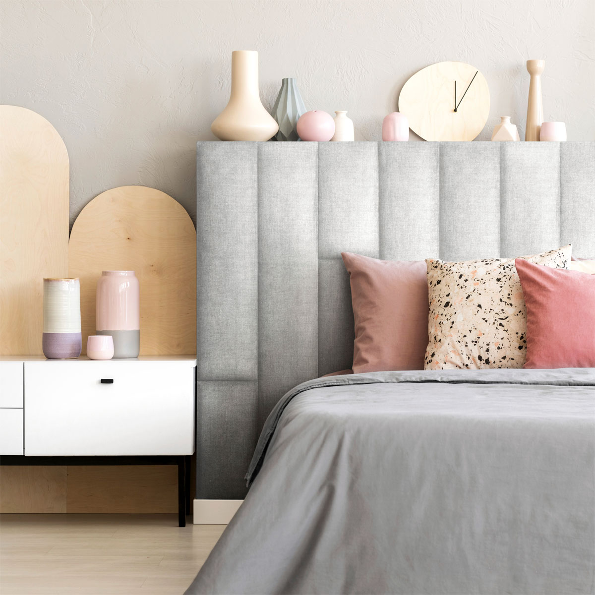 Mollis Polsterpaneel 30x15 cm hellgrau Bild 7