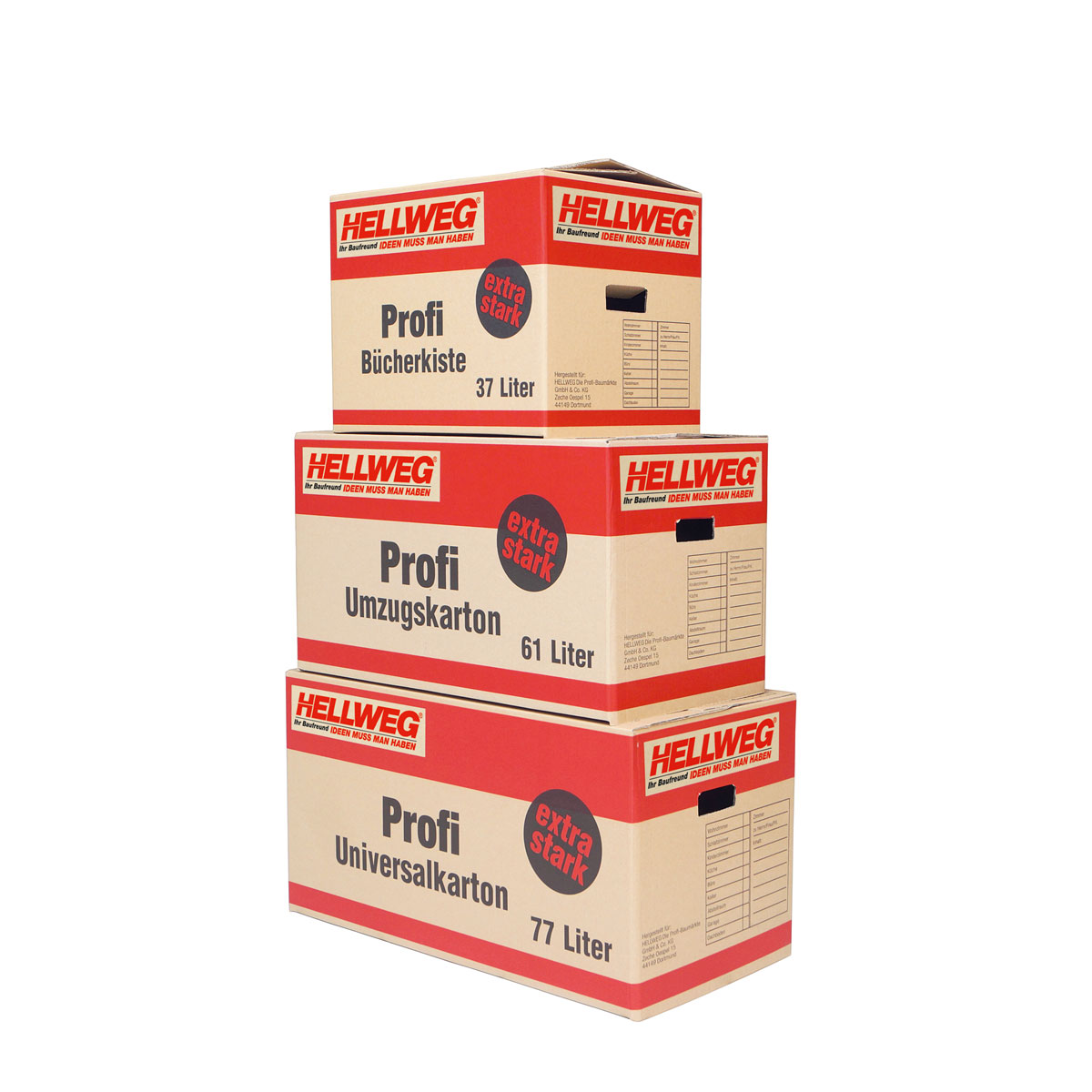 Hellweg Profi Universalkarton 64,9 x 34,5 x 34,6 cm Bild 3