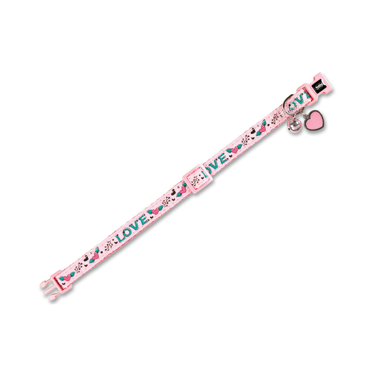 Katzenhalsband Love pink
