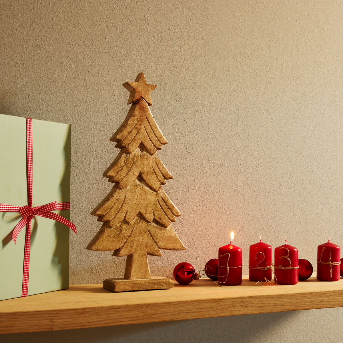 Tanne 20x5x25 cm Mangoholz