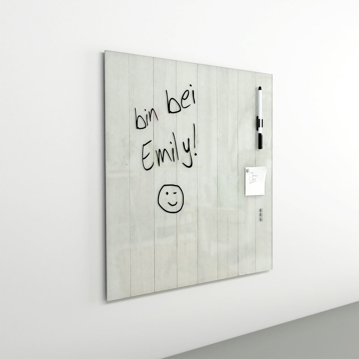 Memo-Art Wood weiss 50 x 50 cm Memoboard