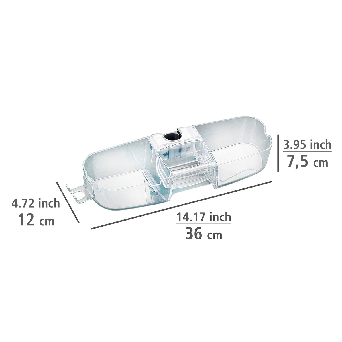 Wenko Duschstangencaddy Premium mit 3 Fächern Bild 4