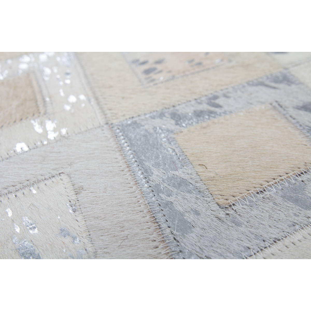 Lederteppich Spark 110 grau/silber Bild 3