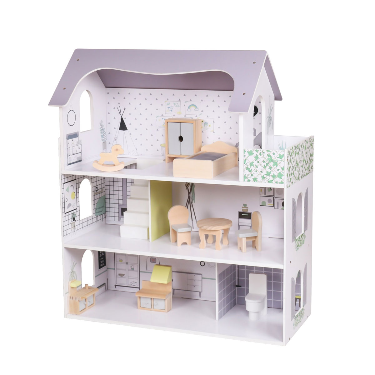 Coemo Puppenhaus „Anna“, 3 Etagen Bild 2