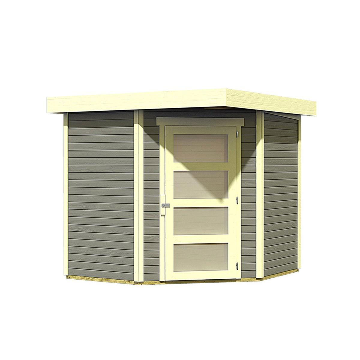 Karibu Gartenhaus Schwandorf 3/5 213 x 217 x 218 cm grau Bild 2