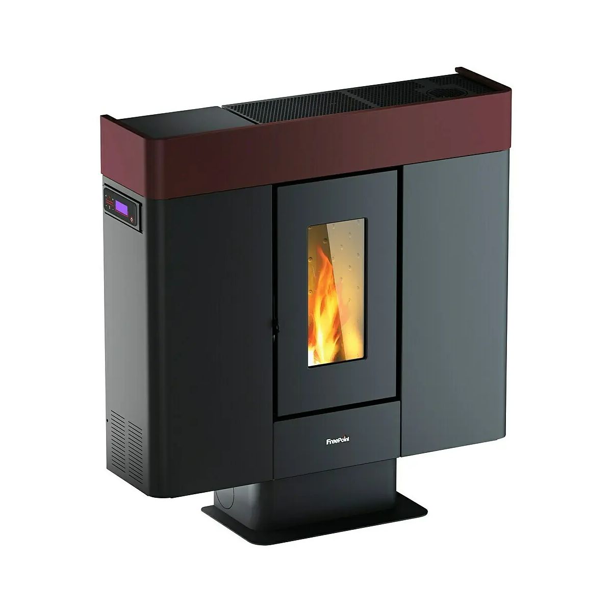 FreePoint Pelletofen Moon 3-10 kW, Bordeaux