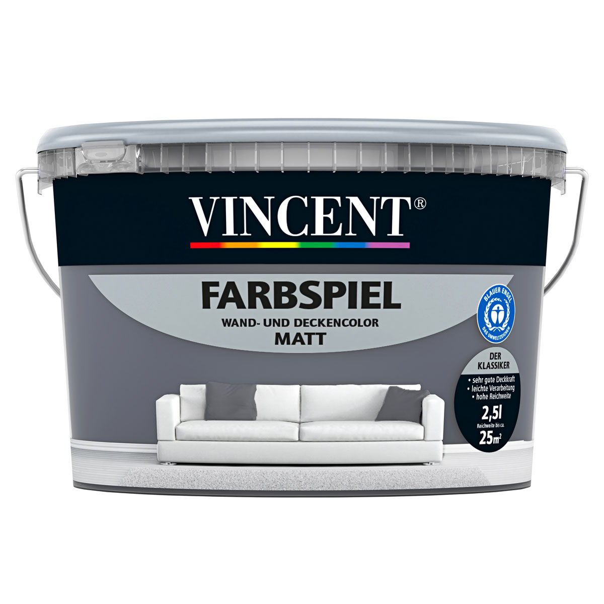 Vincent Farbspiel Atlantik matt 2,5 L