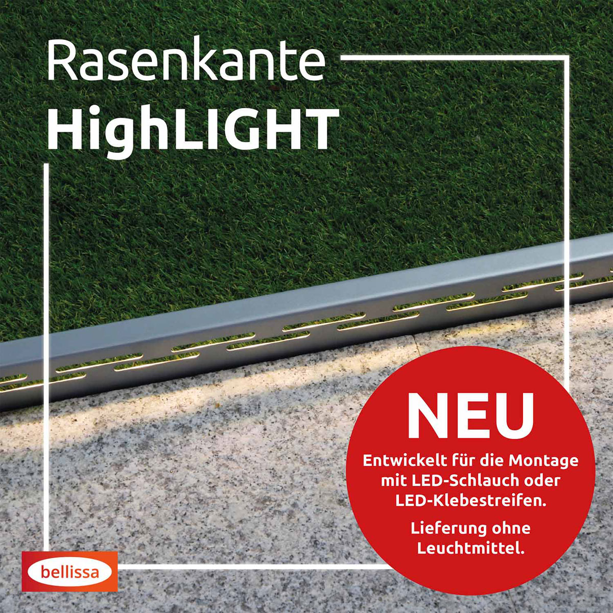 Rasenkante HighLIGHT mit Beleuchtungsoption 103 x 12,5 cm Bild 9