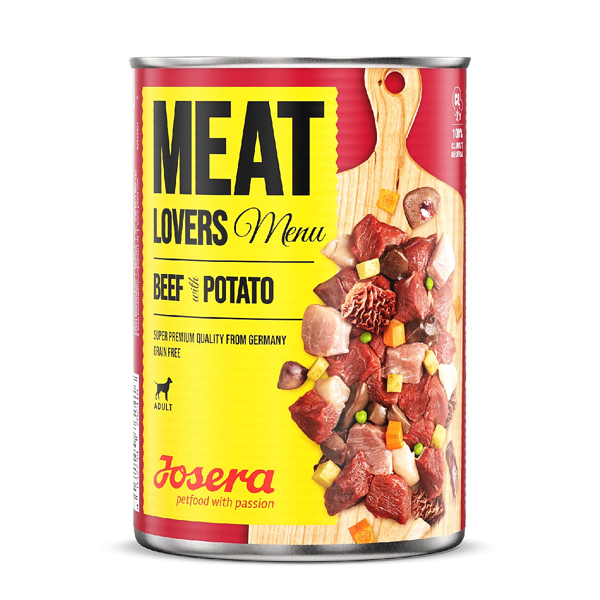Josera Nassfutter Meat Lovers Menu Rind & Kartoffel 400g getreidefrei
