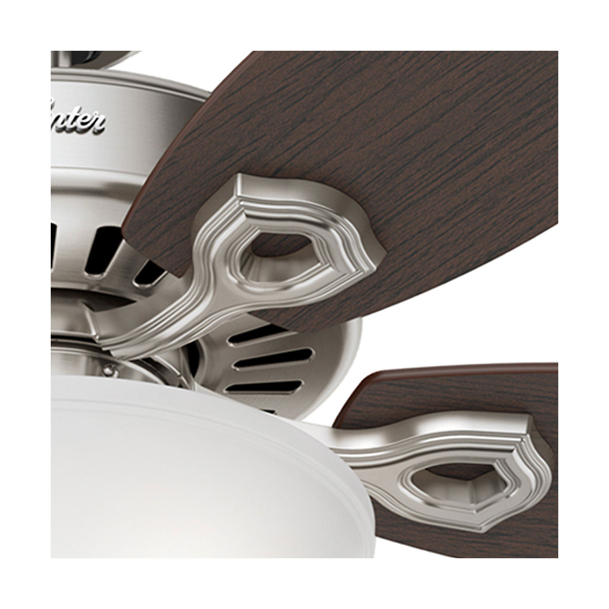 Hunter Fan Hunter Deckenenventilator Builder Deluxe 132 cm Nickel gebürstet Bild 4