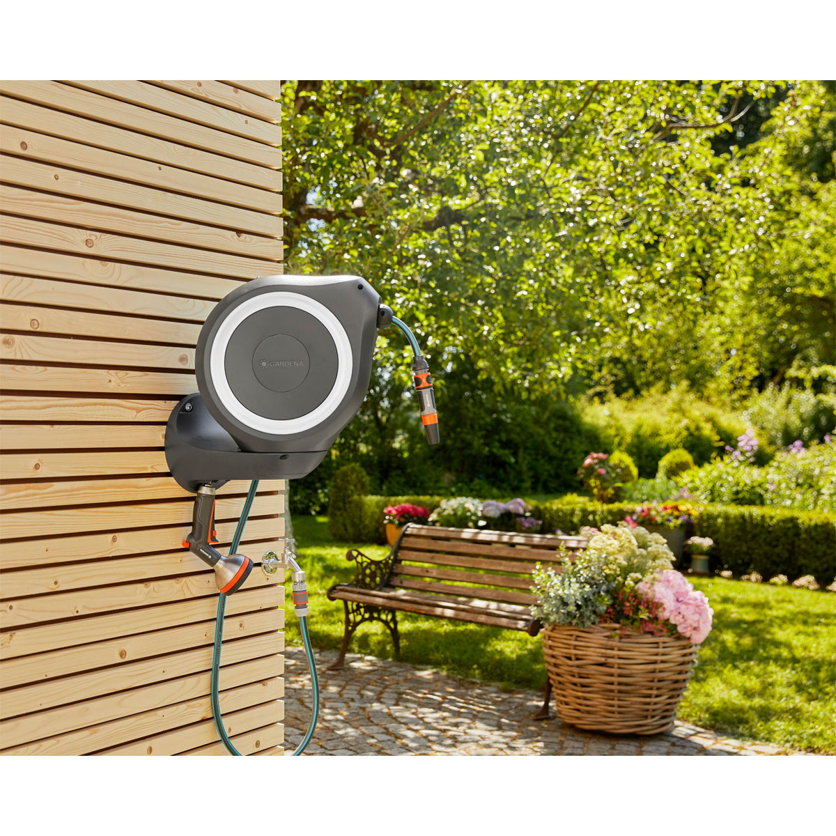 Gardena  Wandschlauchbox RollUp M 20m schwarz Bild 3