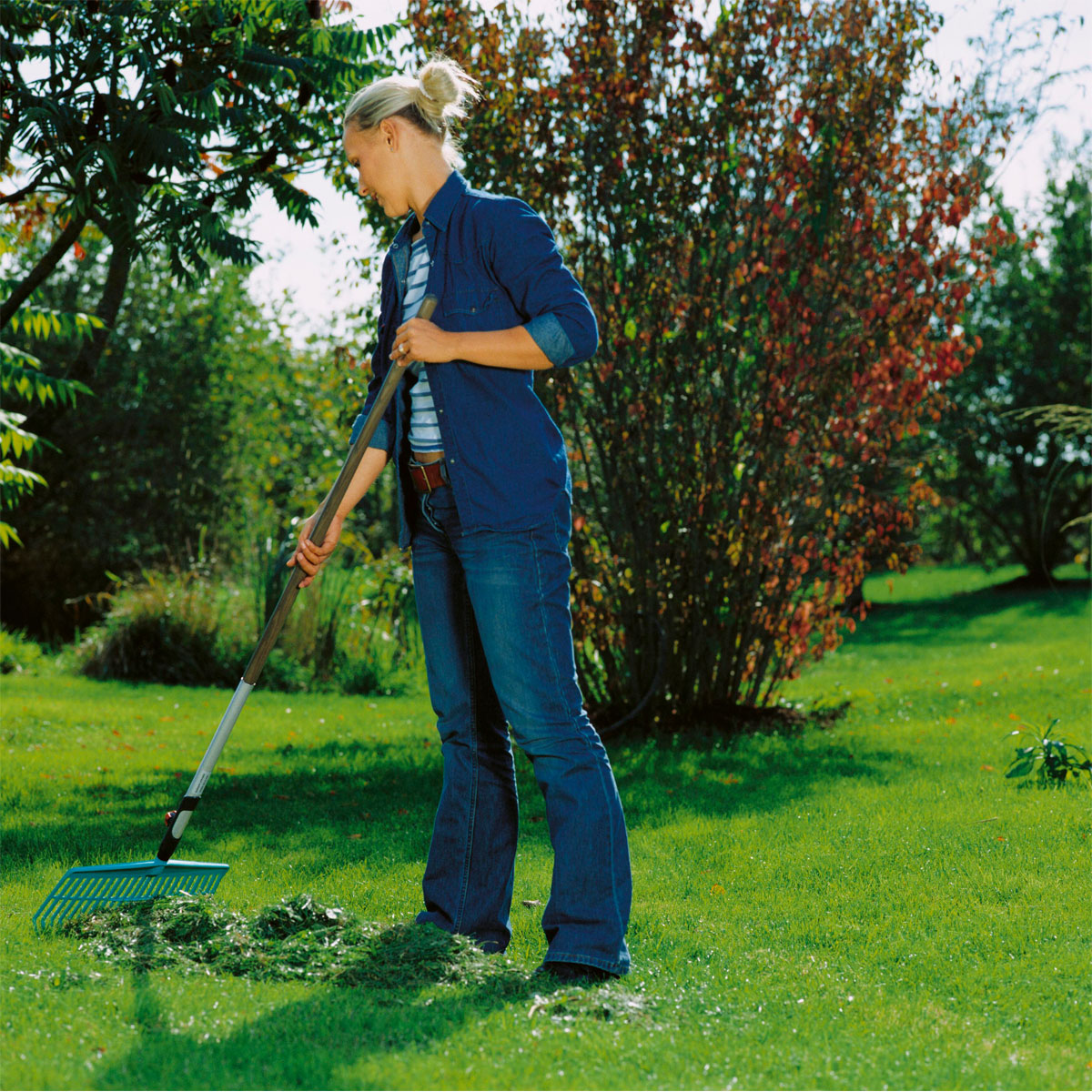 Gardena  Combisystem-Set mit Rechenbesen und Grubber 3-teilig Bild 4