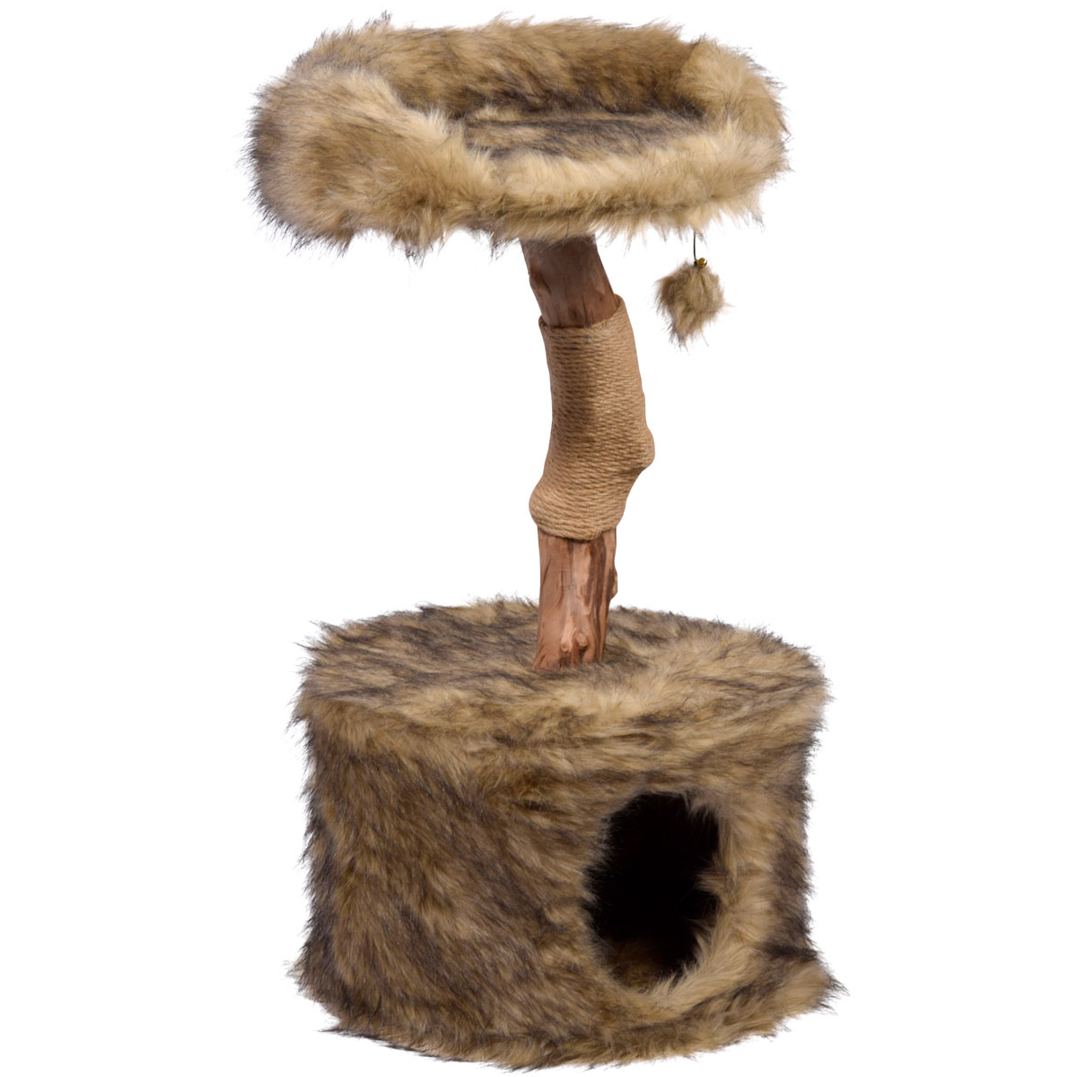 dobar Design-Kratzbaum Ruby 45 x 78-88 x 45 cm braun