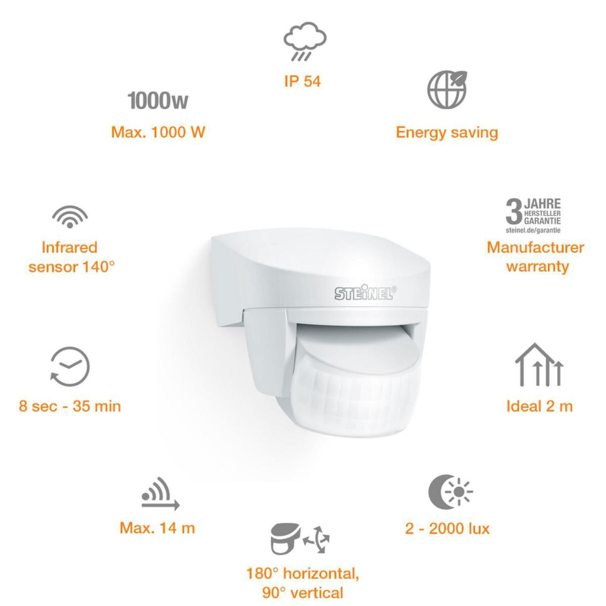 Steinel Bewegungsmelder IS 140-2 weiß Bild 2