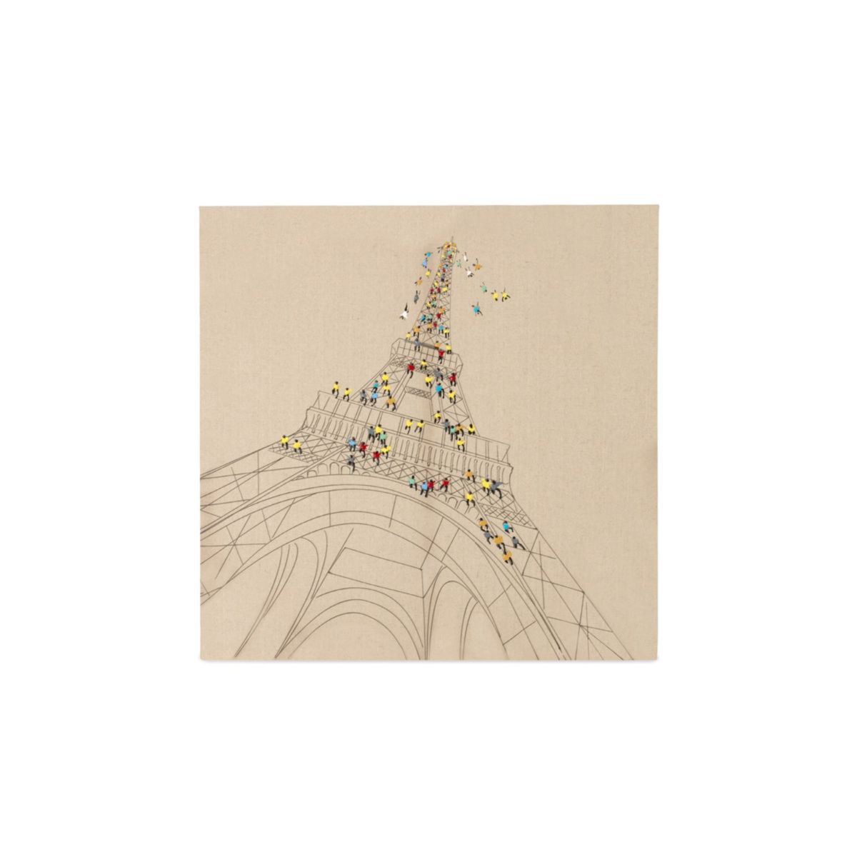 Oel-Wandbild Trip To Paris 80x80cm