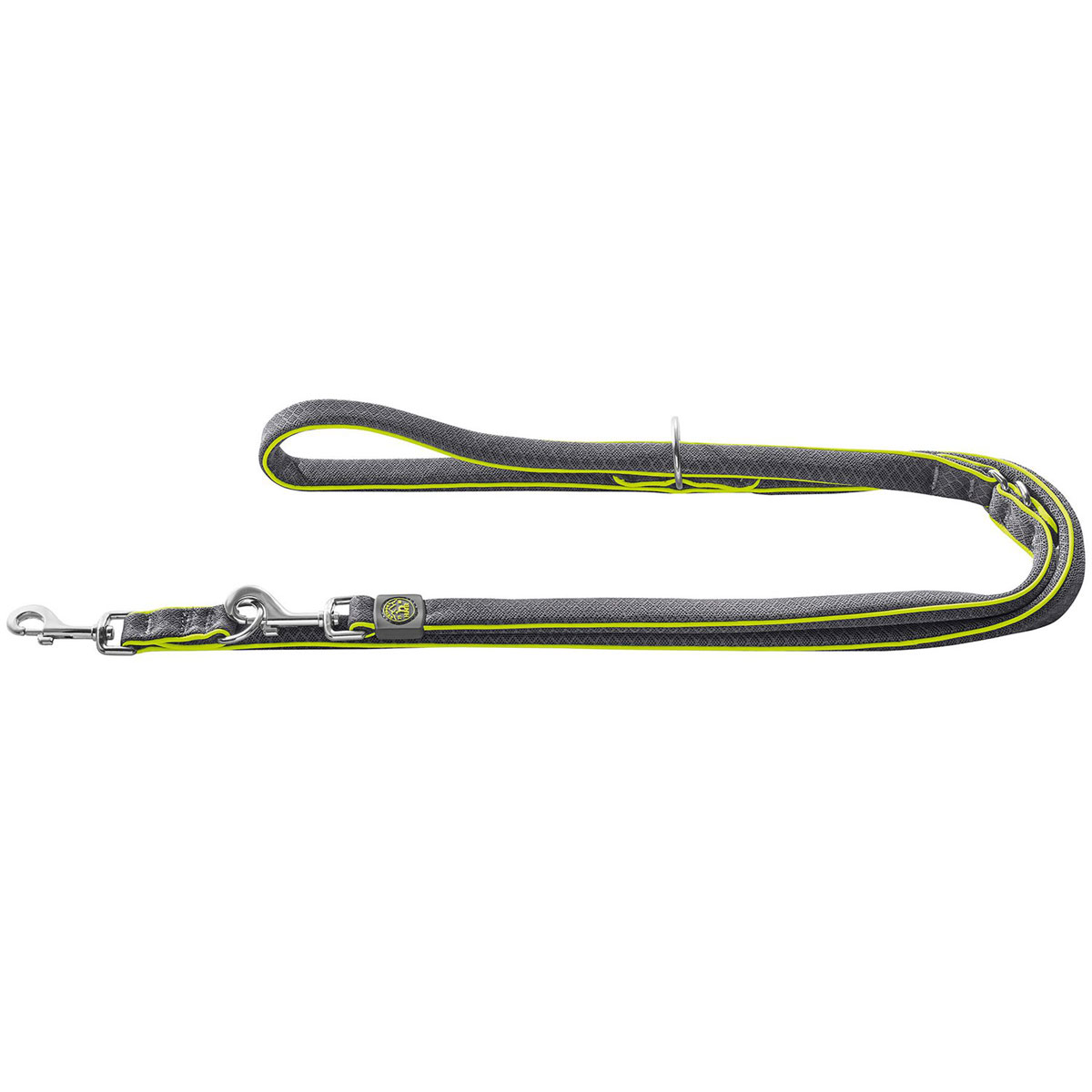 Hunter  Verstellbare Führleine Maui grau 25 mm/2m