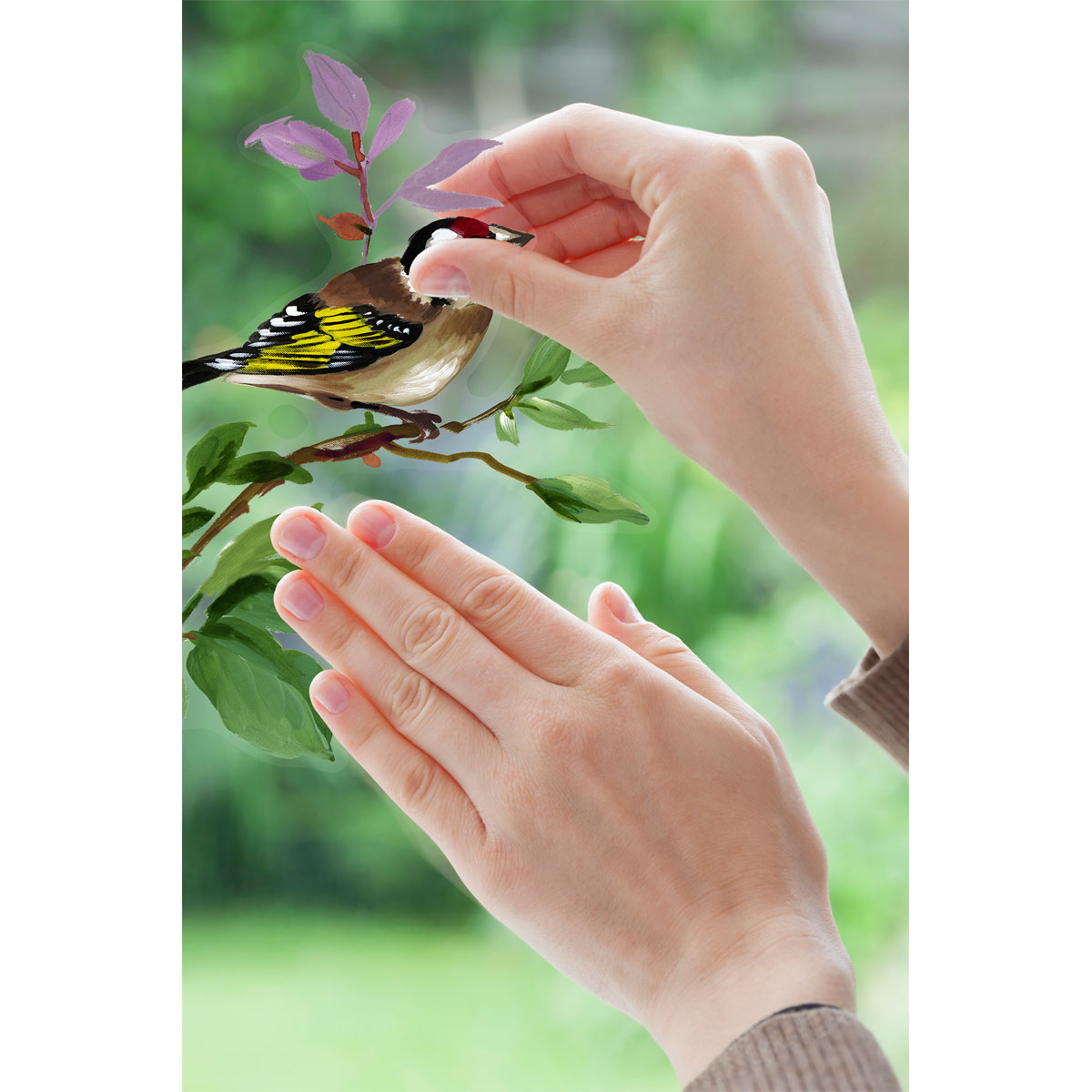 Komar  Fenstersticker Wedding Birds 31x31 cm Bild 4