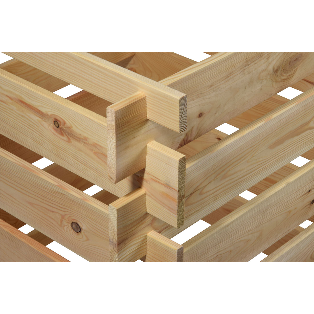 dobar Holz-KomposterStecki 78 x 78 x 78 cm Kiefer natur Bild 3