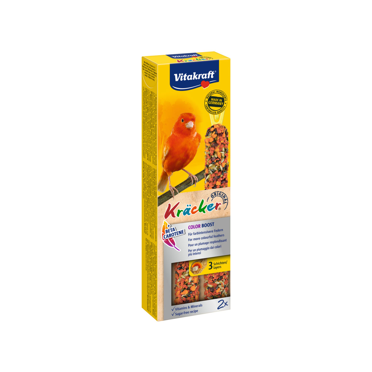 Vitakraft Vogel Kraecker Color Boost 2St Kanarien
