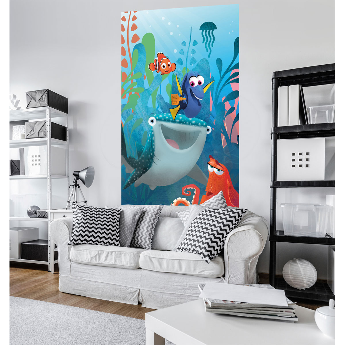Komar  Vlies Fototapete Finding Dory Aquarell 150x250 cm Bild 1