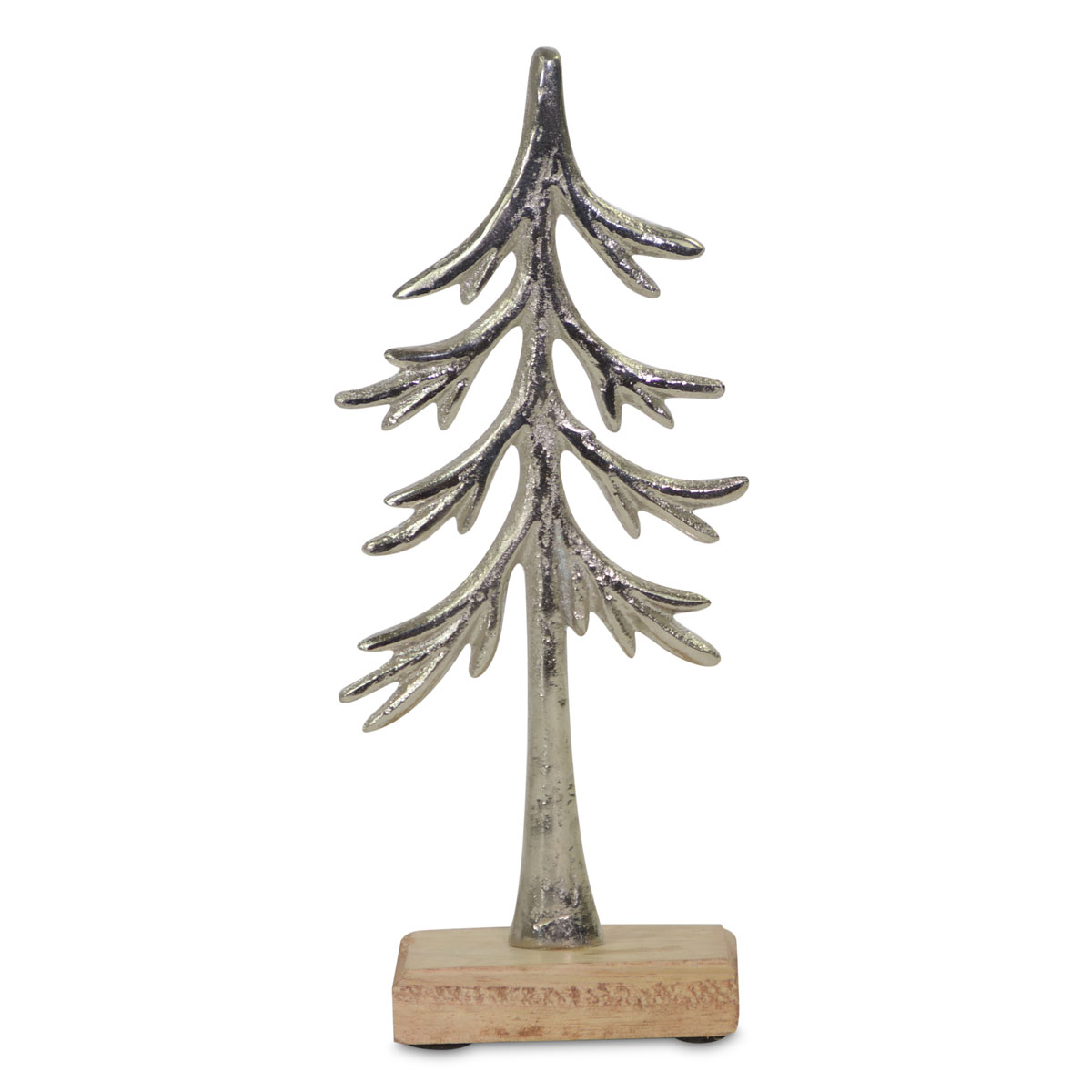 Baum zum Stellen silber Aluminium 23 x 5 cm