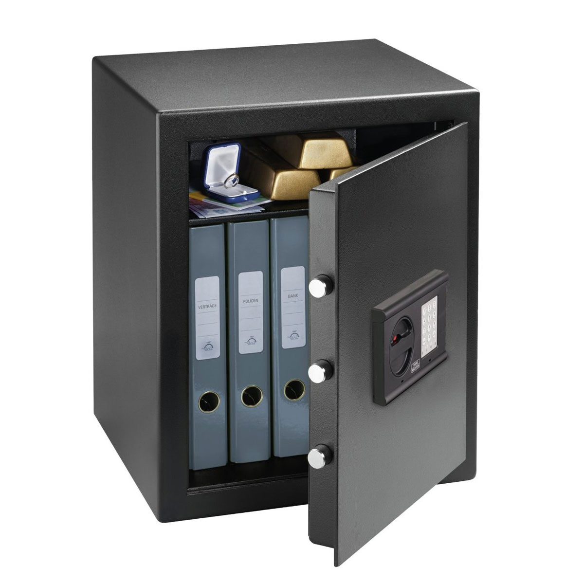 Burg Wächter Möbeltresor Home-Safe H 240 E 43,5 x 52,8 x 38,2 cm schwarz