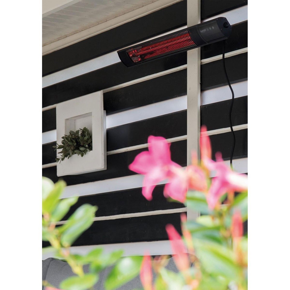 SUNRED Sundred Wandheizstrahler Dark Wall black 2500 Watt 3 Stufen Bild 2