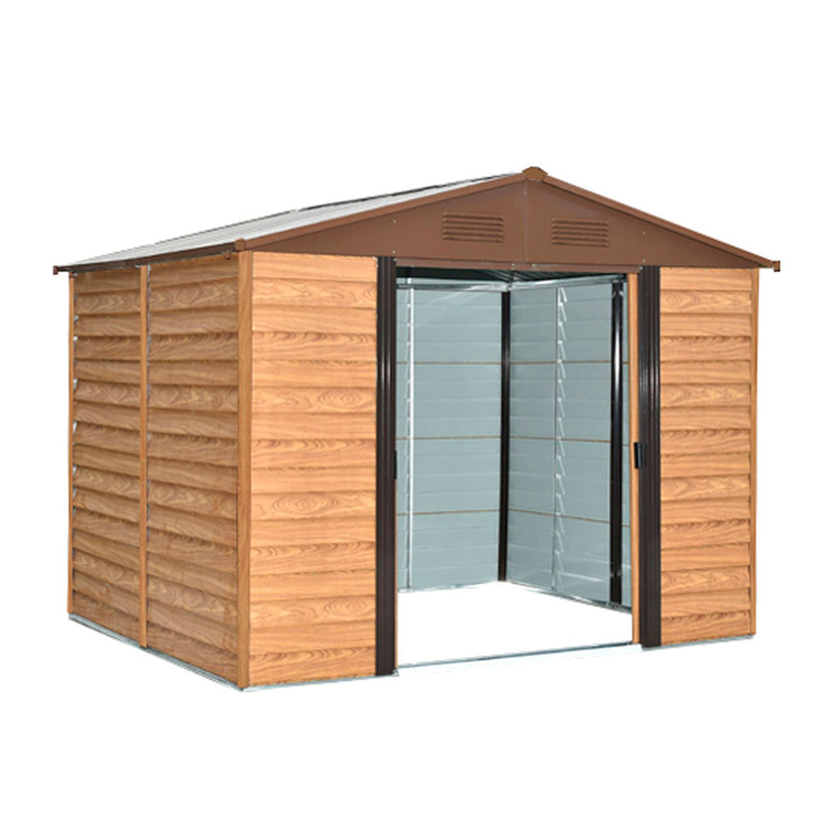 Pergart Gerätehaus Frankfurt II 10,9m² holzoptik Bild 2