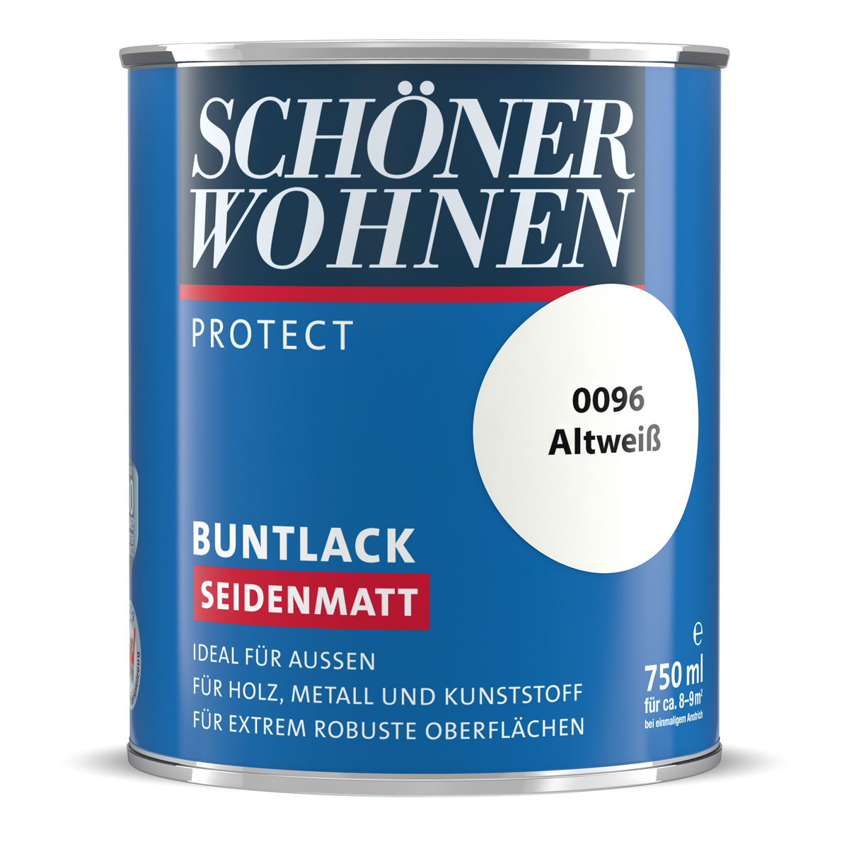 Schöner Wohnen Farbe Buntlack Protect altweiß seidenmatt 750 ml