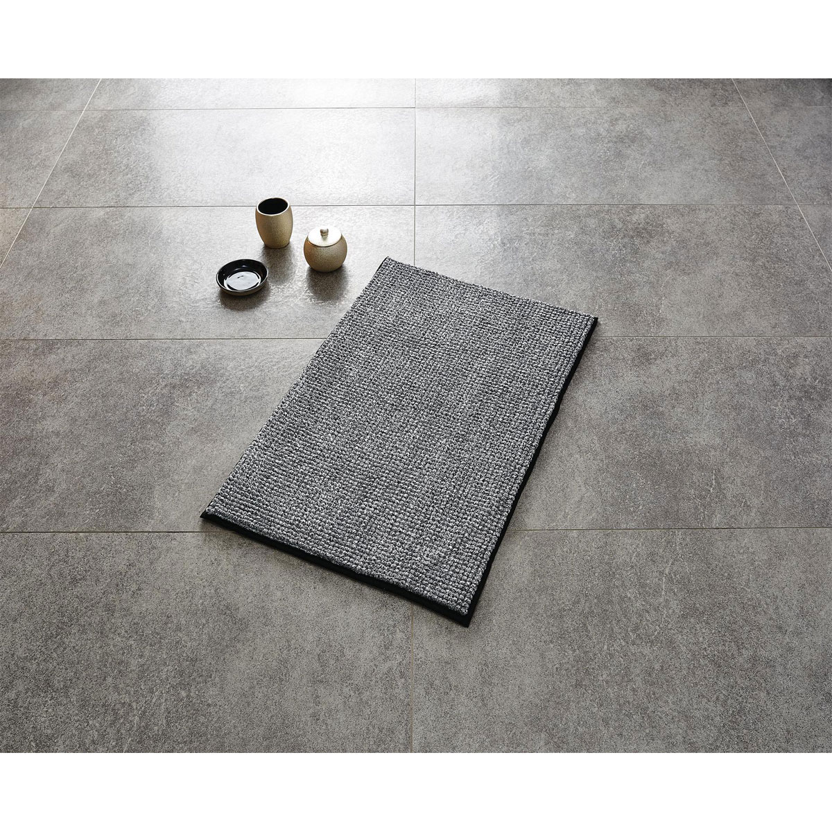 Ridder  Teppich Fresh 60 x 90 cm schwarz Polyester Bild 2