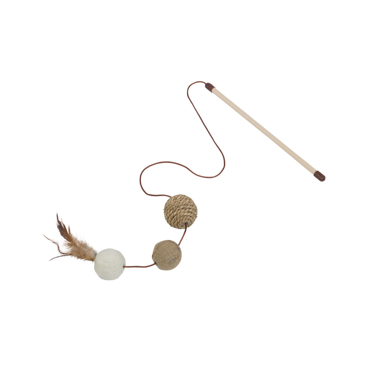 Nobby Angel mit drei Bällen Stab 25 cm Bälle 4-5 cm