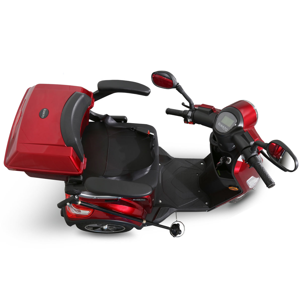 Rolektro E-Trike 15 V.2 Rot 60V-20Ah Bleigel Akkus 1000W Elektroroller Seniorenmobil Bild 8