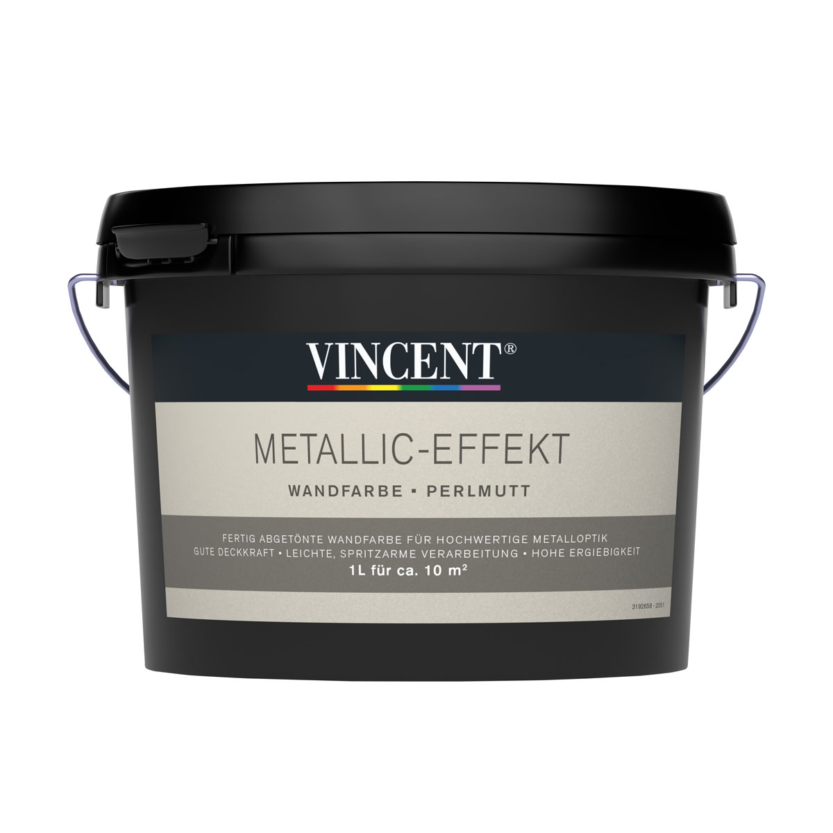 Vincent Metallic-Effekt Wandfarbe perlmutt 1 L
