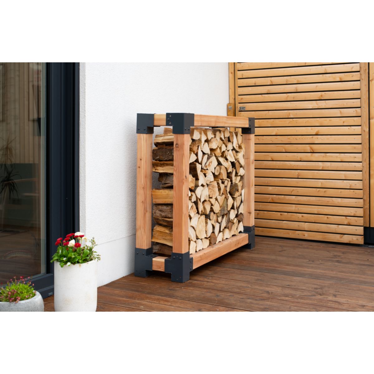 Westmann Kaminholzregal Michel L 40x138x120 cm Bild 5