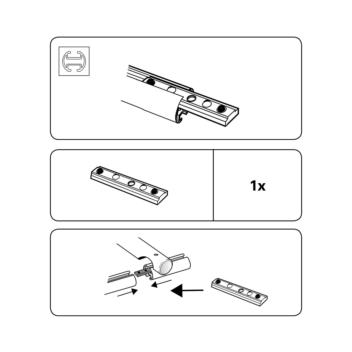 Gardinia Verbinder Kira Durchmesser 19 mm silber Bild 4