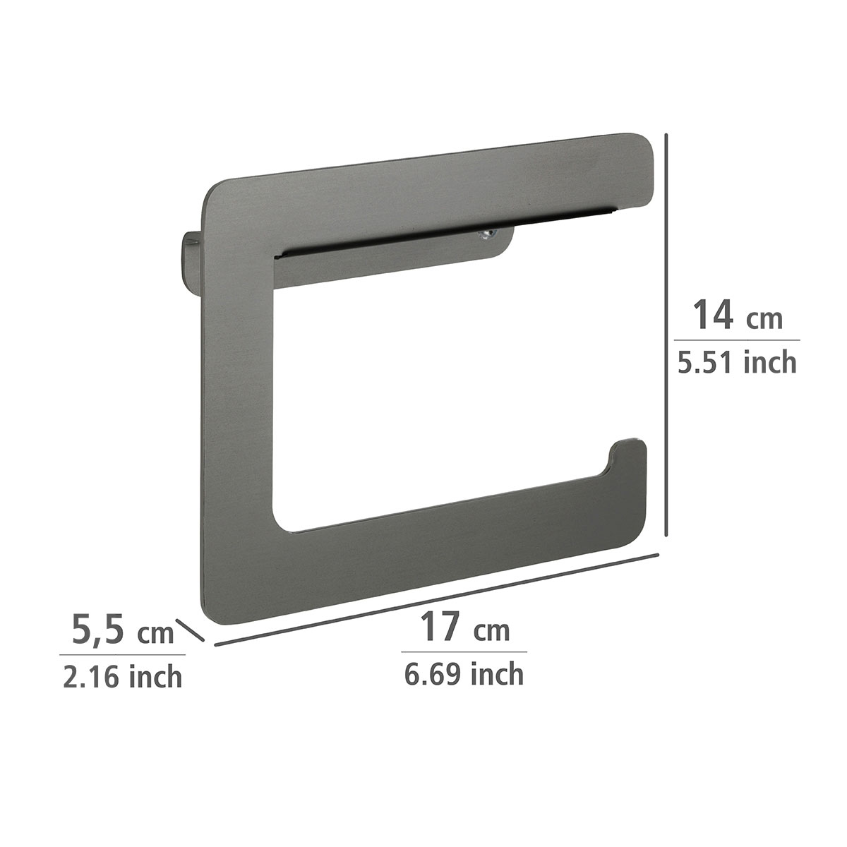Wenko  Toilettenpapierhalter Montella Aluminium Wandmontage Bild 3
