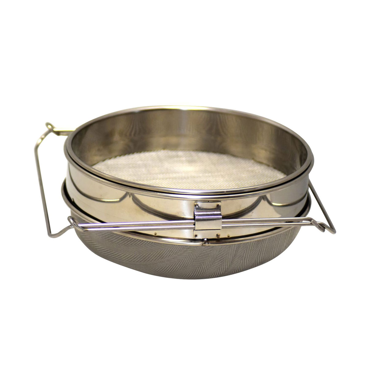 Bienenreich Doppelsieb für Honigeimer 2-teilig Edelstahl Bild 2