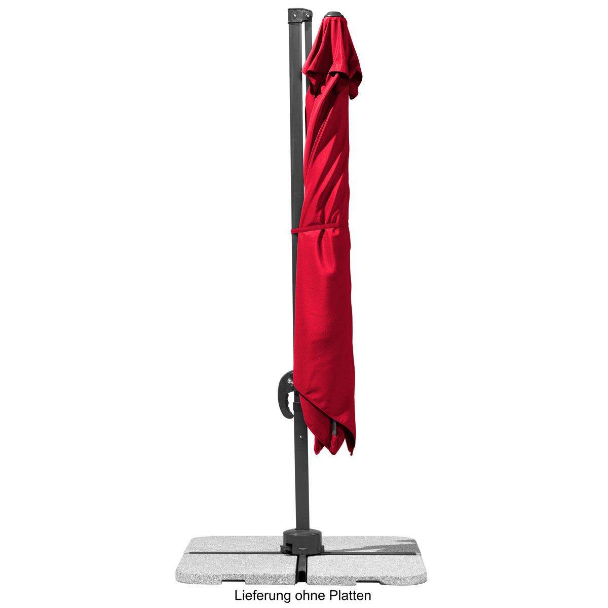 Schneider Schirme Ampelschirm Rhodos Junior 270 x 270 rot Bild 3