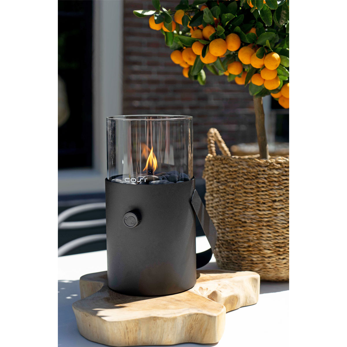 Gas-Windlicht Cosiscoop schwarz 16 x 30 x 16 cm Bild 3