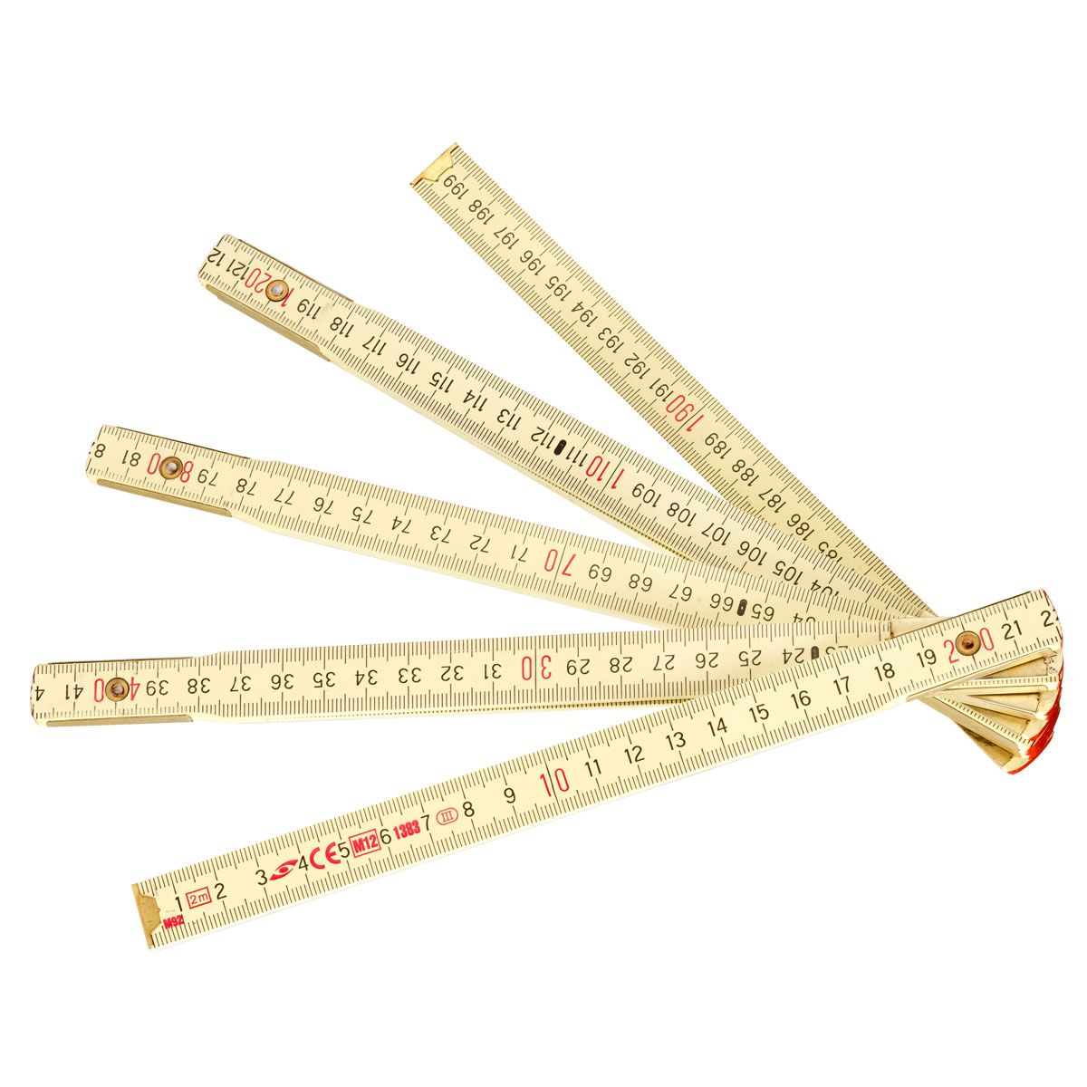 CON:P Holzglieder-Maßstab 2 m