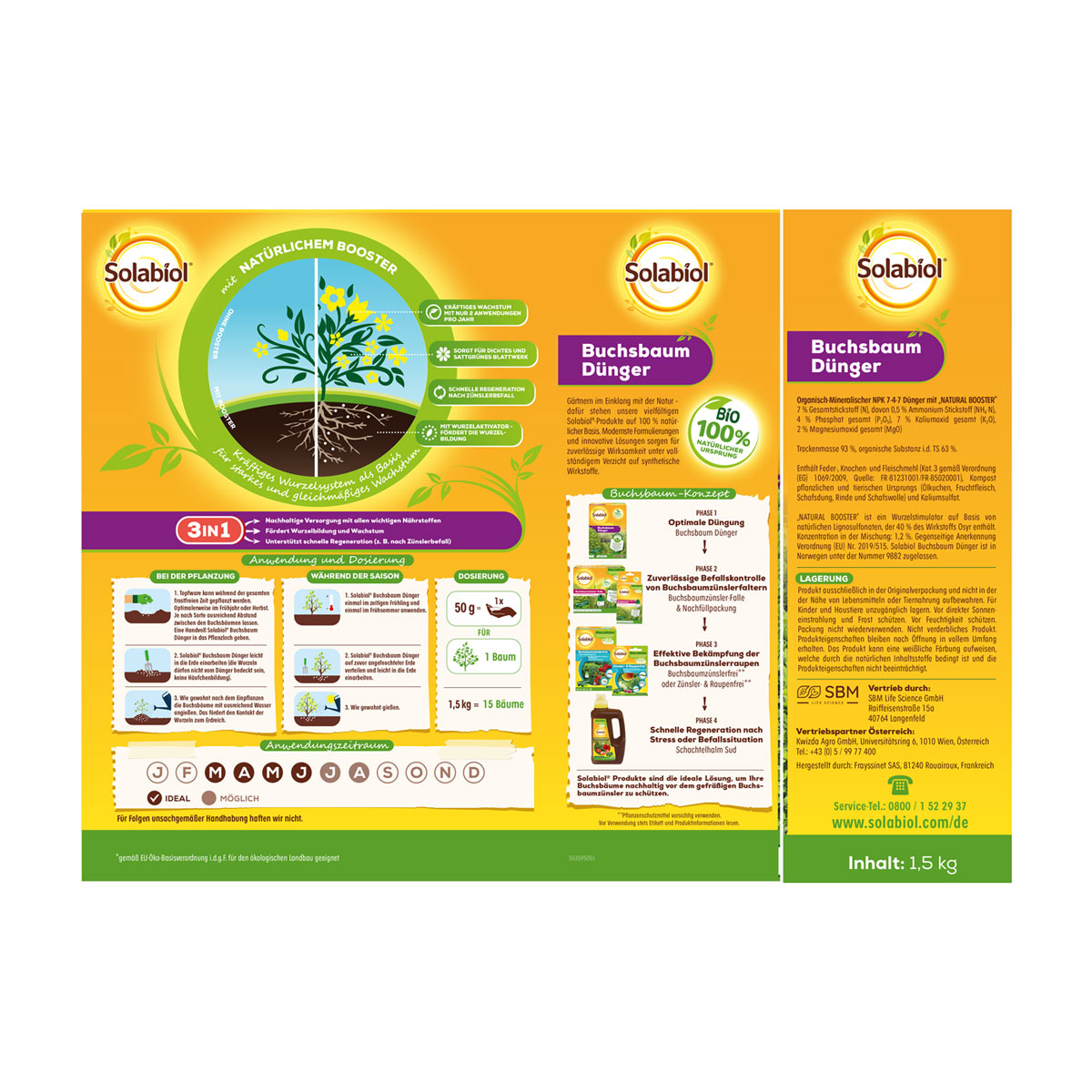 SOLABIOL Buchsbaum-Dünger 1,5 kg Bild 2