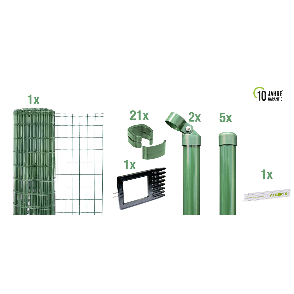 GAH Alberts Set Fix-Clip Pro grün 1000x153 cm