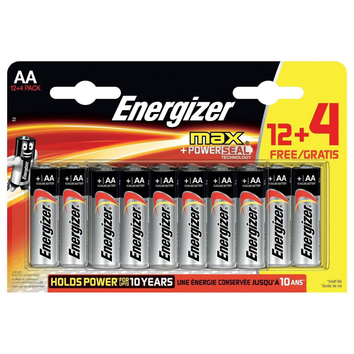 AA-Batterien 12 Stück und 4gratis