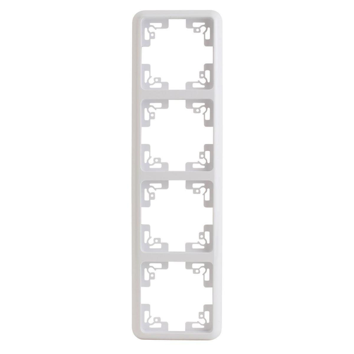 Abdeckrahmen Montreal 4-fach ultrawei Serie 502