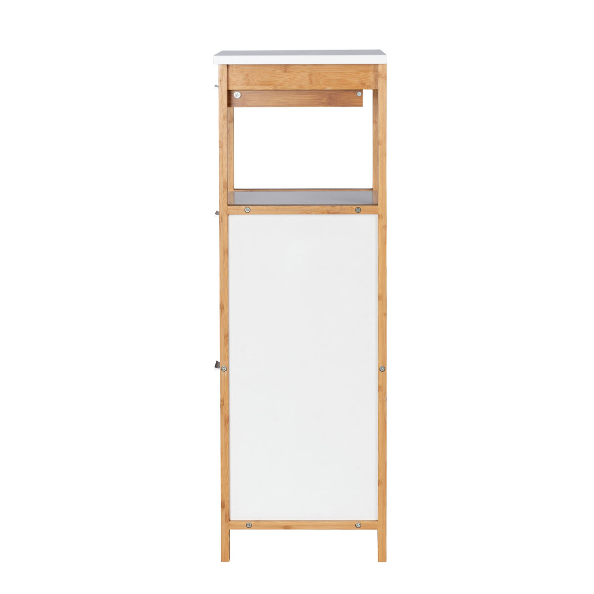 Wenko  Regal Finja aus Bambus mit 2 Ablagen 2 Fächern und Schublade 34 x 89 x 30 cm Bild 4