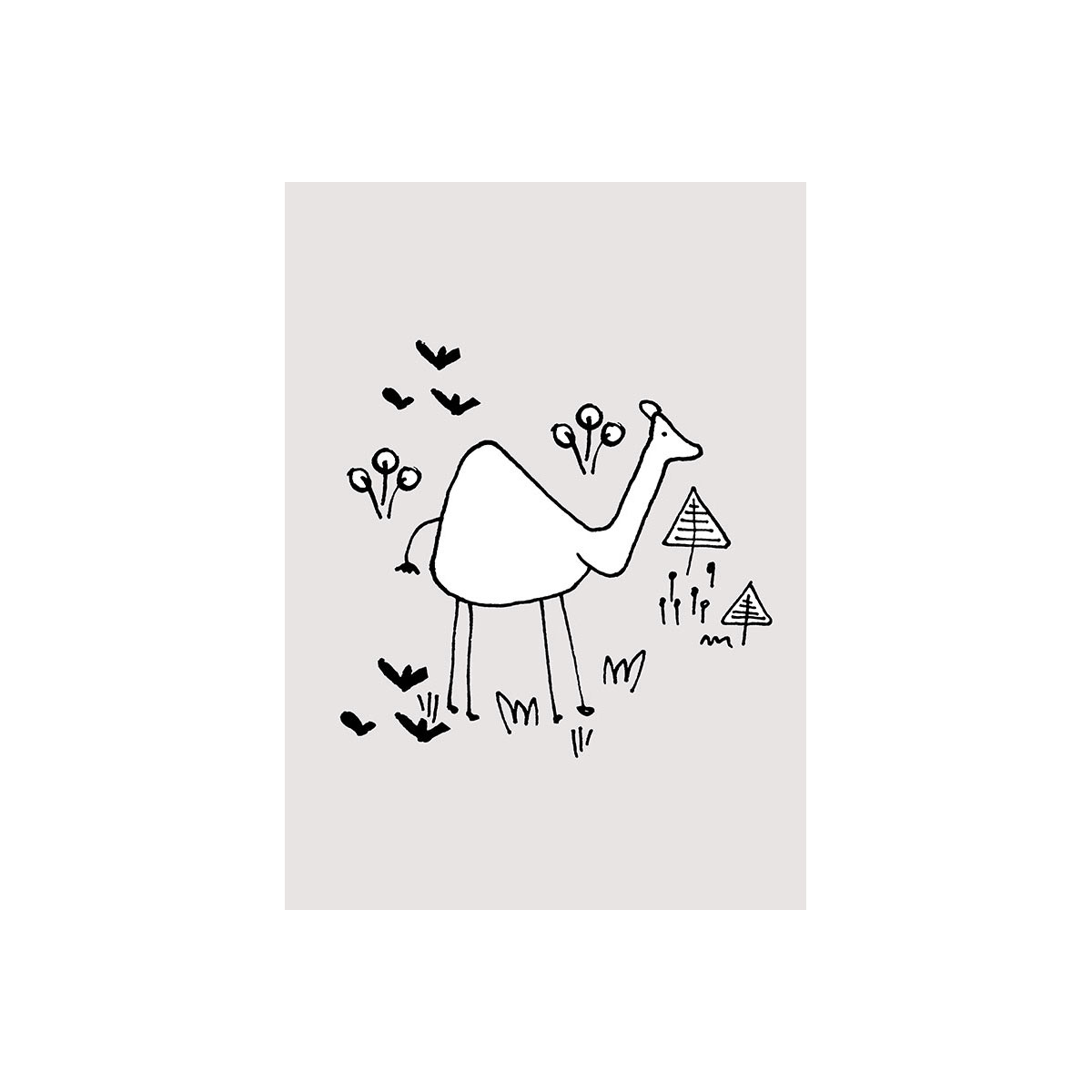 Komar  Wandbild Scribble Camel 50x70 cm Bild 2