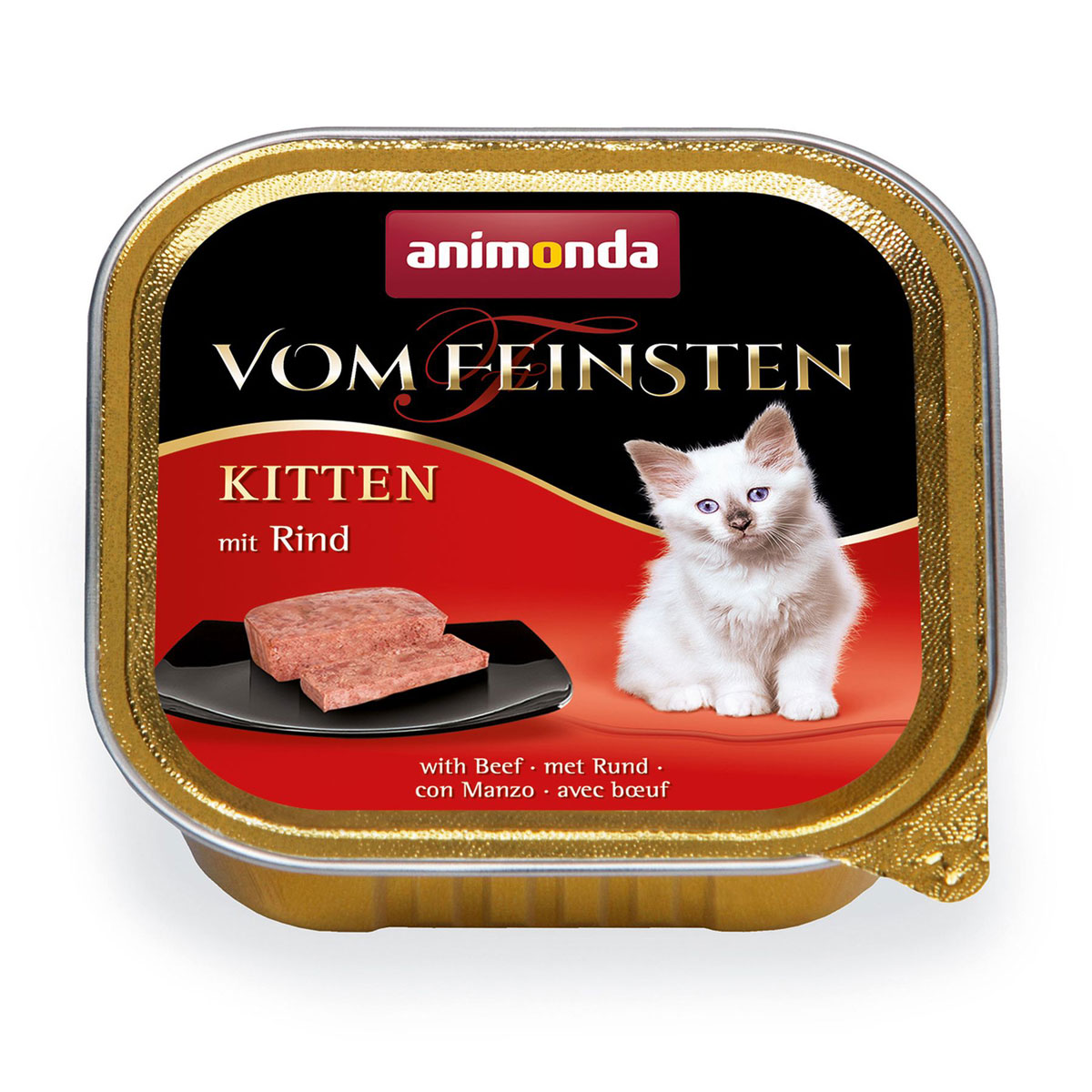 animonda Vom Feinsten  Cat Kitten mit Rind 100g