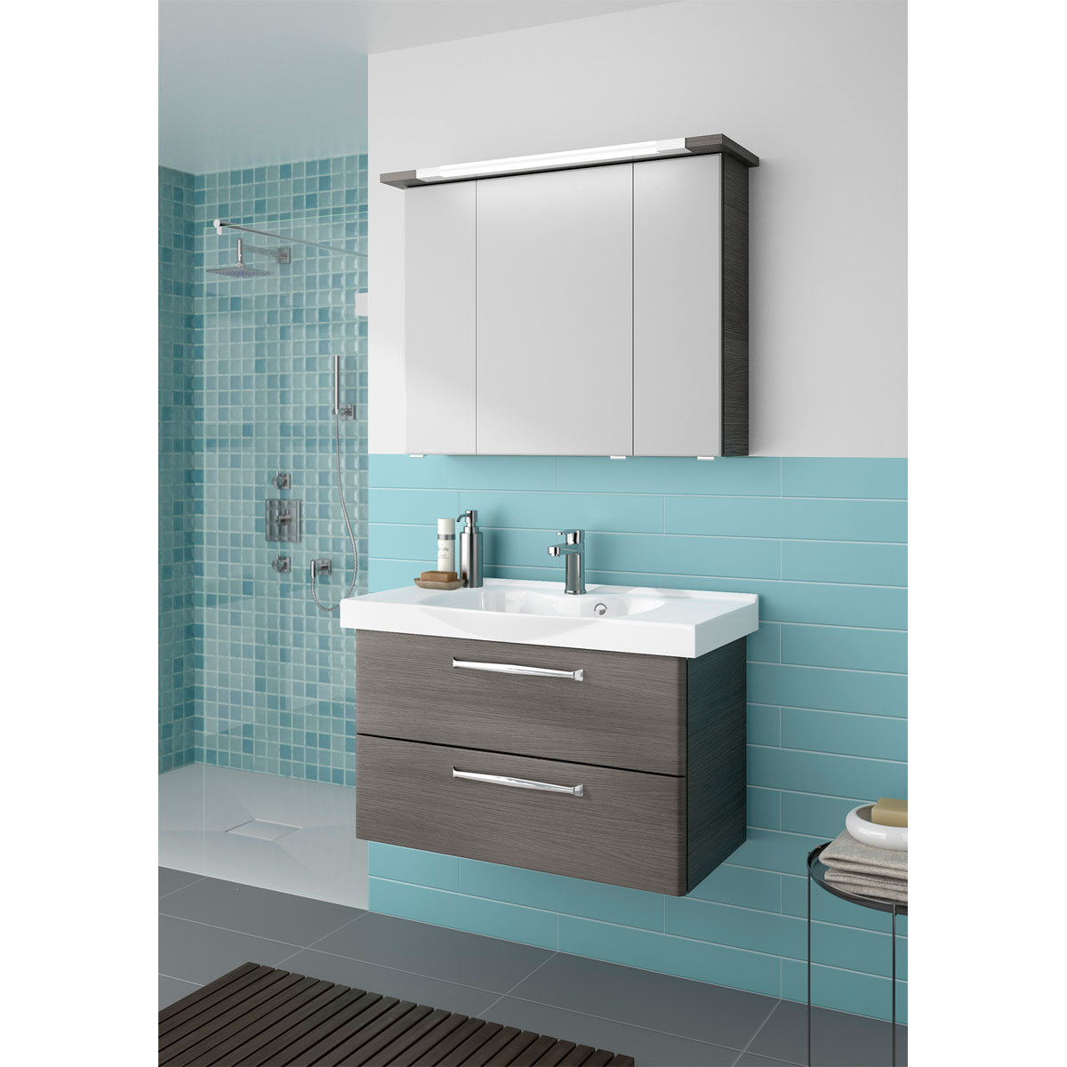 Pelipal Waschtischunterschrank Trentino grau Bild 2