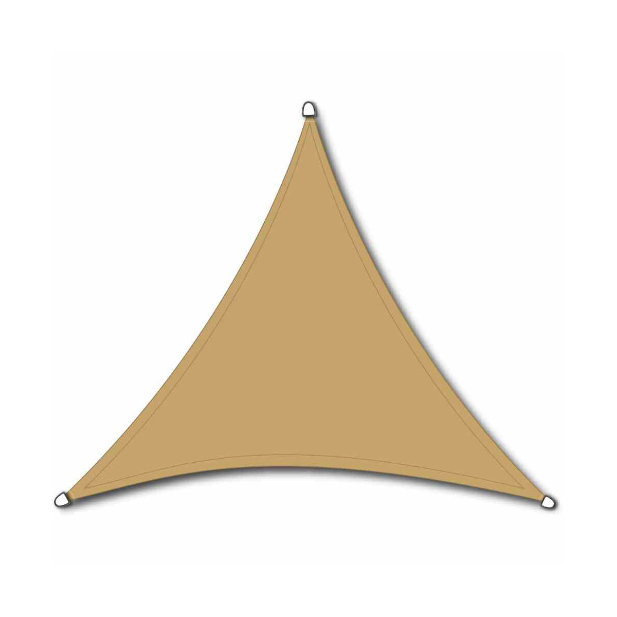 Siena Garden Dreieck-Sonnensegel Solino 500 x 500 x 500 cm natur Bild 1