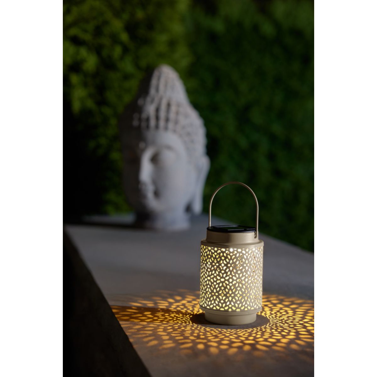 Flector LED Solar Laterne Lina sand 10 x 8 cm